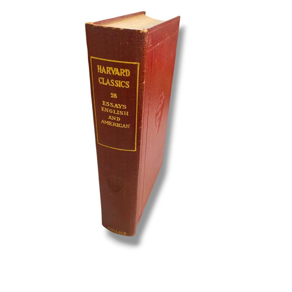 Harvard Classics 28 Essays English and American 1910 Hardcover Book Collier